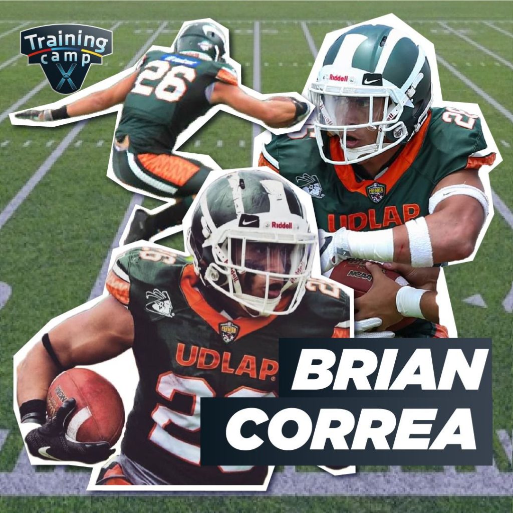 Brian correa en el X training Camp Xalapa